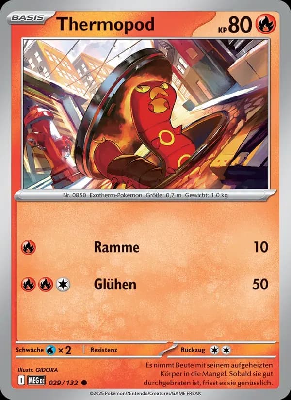 Thermopod — Mega-Entwicklung 29 German Pokémon card