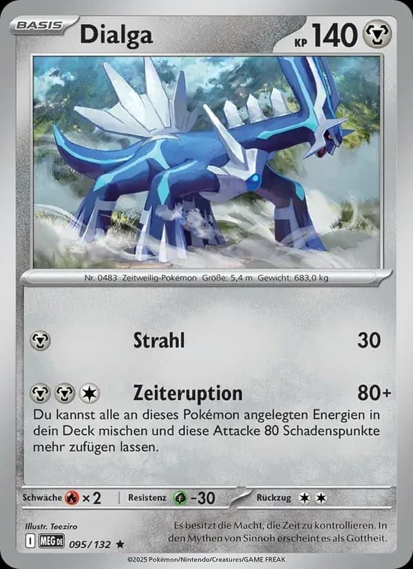 Dialga — Mega-Entwicklung 95 German Pokémon card