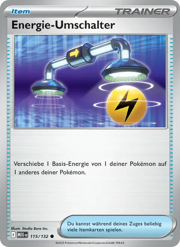 Energie-Umschalter — Mega-Entwicklung 115 German Pokémon card
