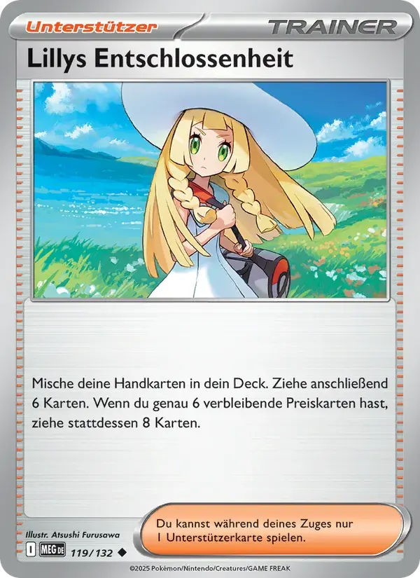 Lillys Entschlossenheit — Mega-Entwicklung 119 German Pokémon card