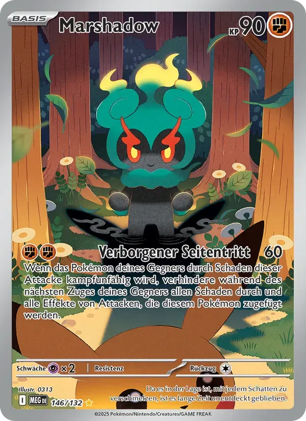 Marshadow — Mega-Entwicklung 146 German Pokémon card