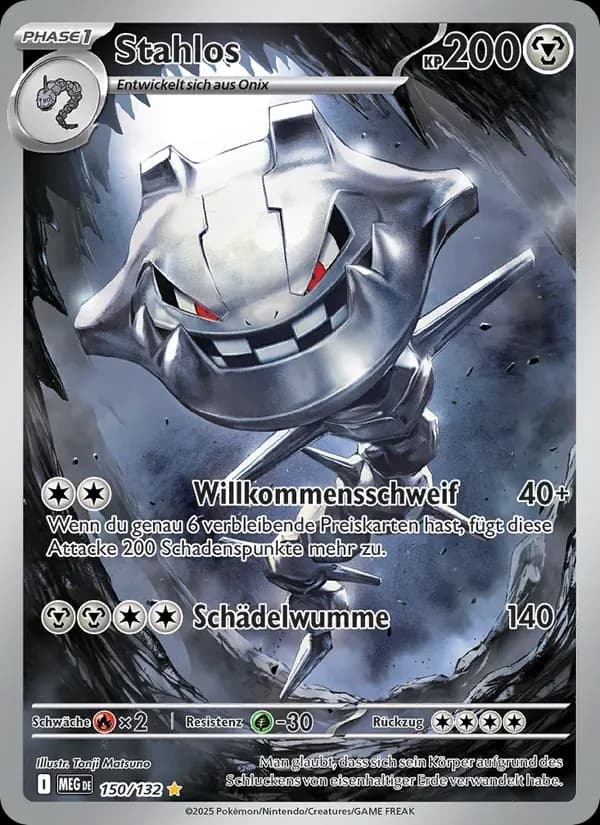 Stahlos — Mega-Entwicklung 150 German Pokémon card