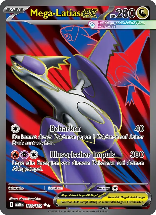 Mega-Latias-ex — Mega-Entwicklung 163 German Pokémon card