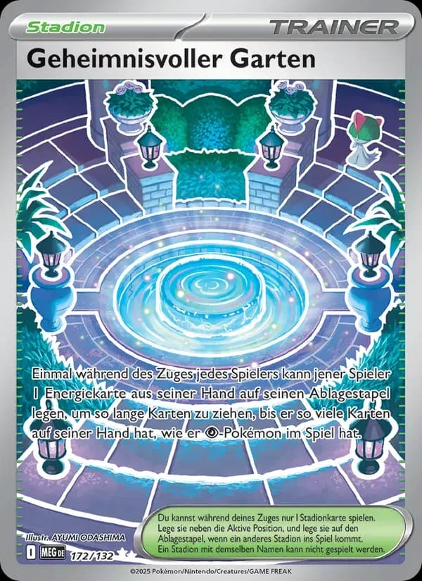 Geheimnisvoller Garten — Mega-Entwicklung 172 German Pokémon card