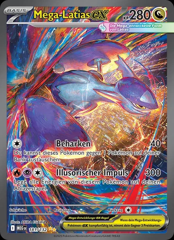 Mega-Latias-ex — Mega-Entwicklung 181 German Pokémon card