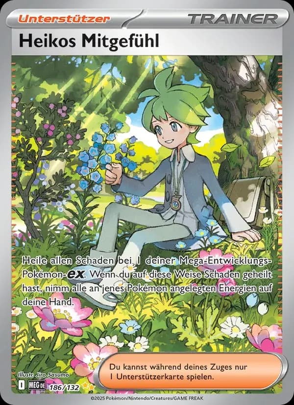 Heikos Mitgefühl — Mega-Entwicklung 186 German Pokémon card