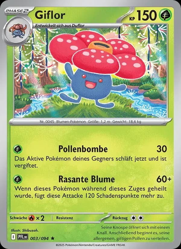 Giflor — Fatale Flammen 3 German Pokémon card