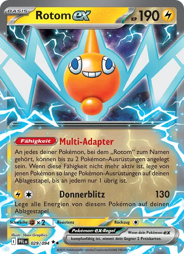 Rotom-ex — Fatale Flammen 29 German Pokémon card