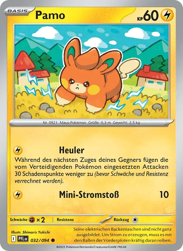 Pamo — Fatale Flammen 32 German Pokémon card