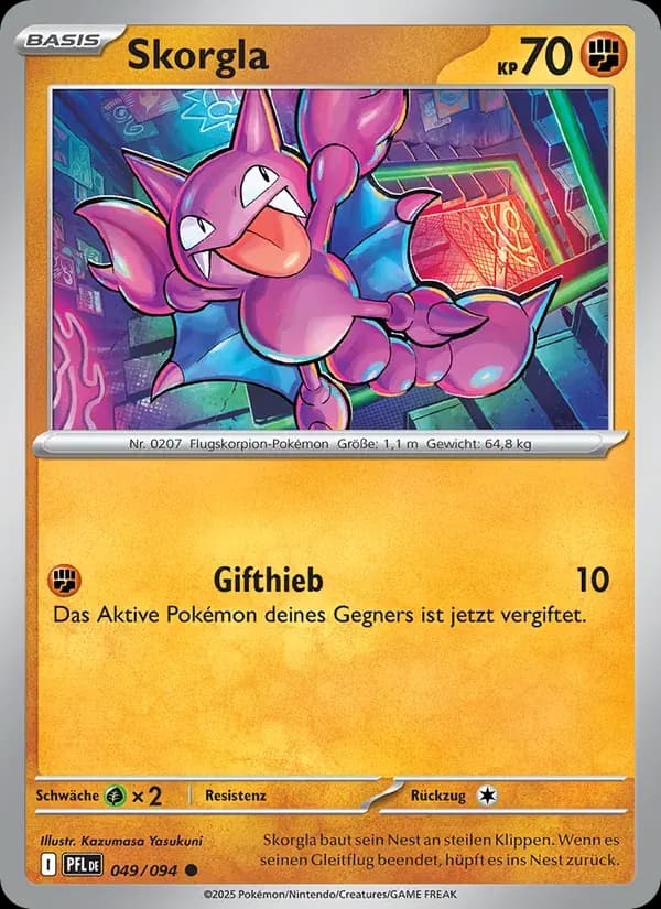 Skorgla — Fatale Flammen 49 German Pokémon card