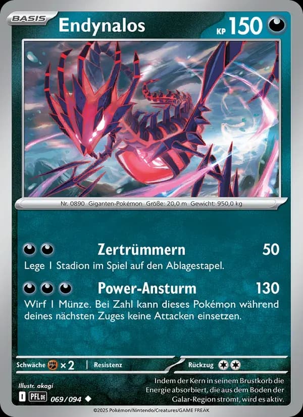 Endynalos — Fatale Flammen 69 German Pokémon card