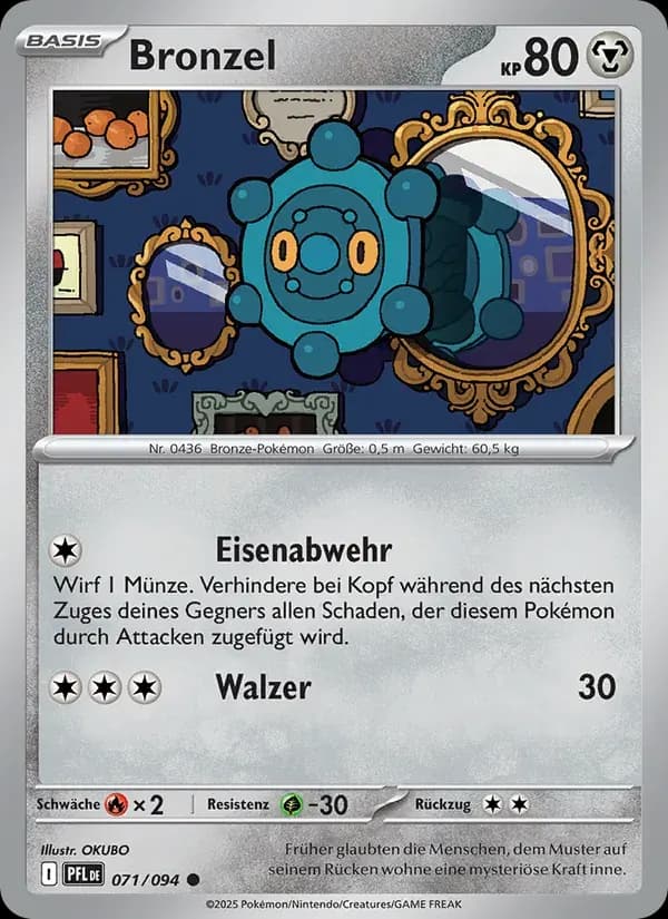 Bronzel — Fatale Flammen 71 German Pokémon card