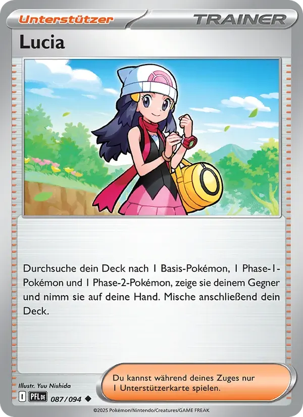 Lucia — Fatale Flammen 87 German Pokémon card