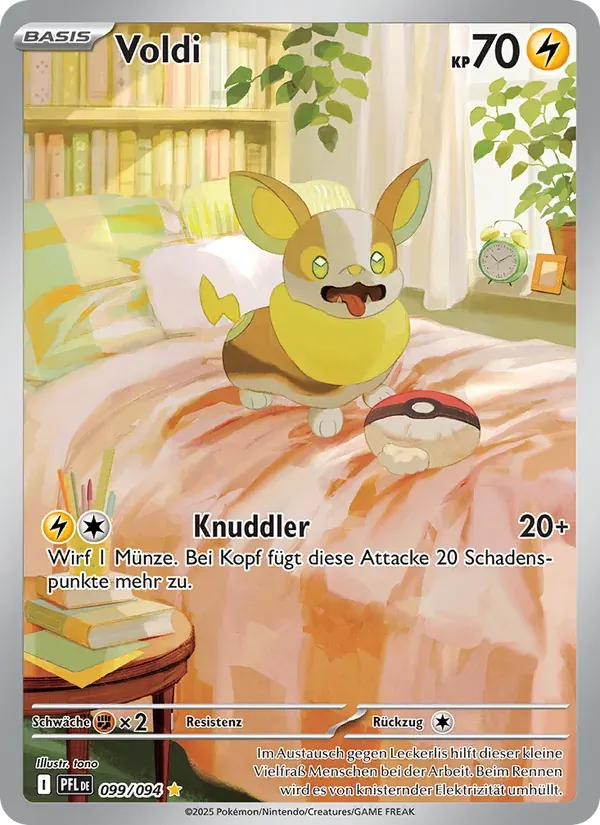 Voldi — Fatale Flammen 99 German Pokémon card