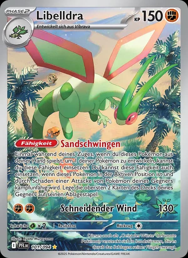 Libelldra — Fatale Flammen 101 German Pokémon card