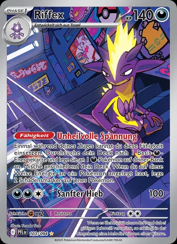Riffex — Fatale Flammen 103 German Pokémon card