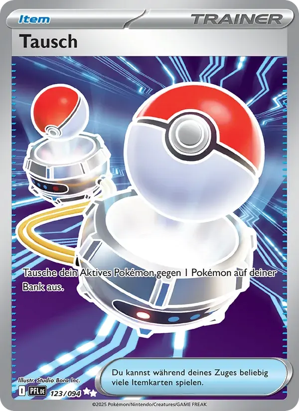 Tausch — Fatale Flammen 123 German Pokémon card