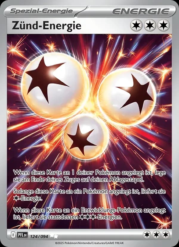 Zünd-Energie — Fatale Flammen 124 German Pokémon card