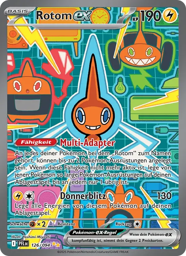 Rotom-ex — Fatale Flammen 126 German Pokémon card