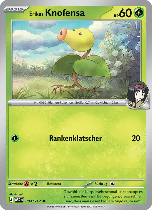 Erikas Knofensa — Erhabene Helden 4 German Pokémon card