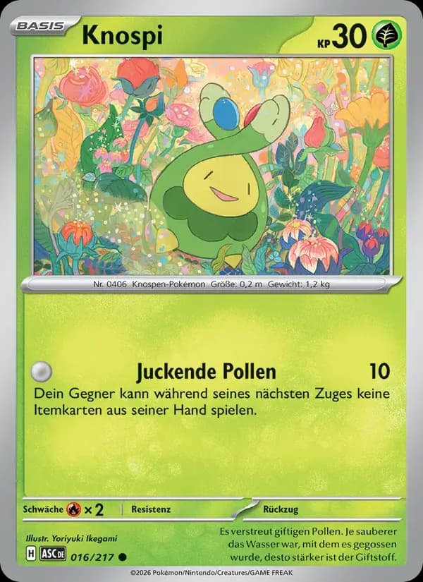 Knospi — Erhabene Helden 16 German Pokémon card