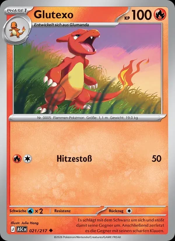 Glutexo — Erhabene Helden 21 German Pokémon card