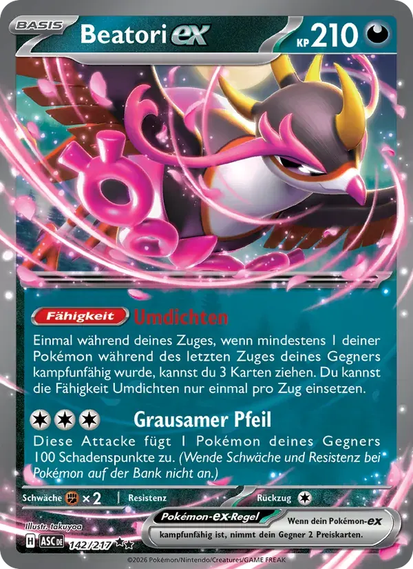 Beatori-ex — Erhabene Helden 142 German Pokémon card