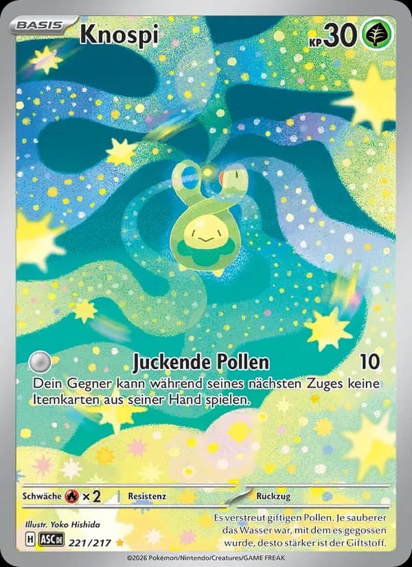 Knospi — Erhabene Helden 221 German Pokémon card