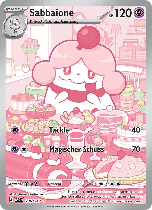 Sabbaione — Erhabene Helden 236 German Pokémon card