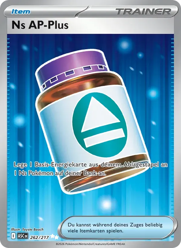 Ns AP-Plus — Erhabene Helden 262 German Pokémon card