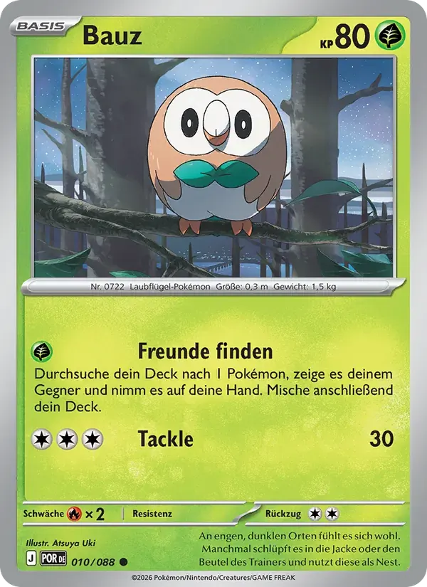 Bauz — Optimale Ordnung 10 German Pokémon card