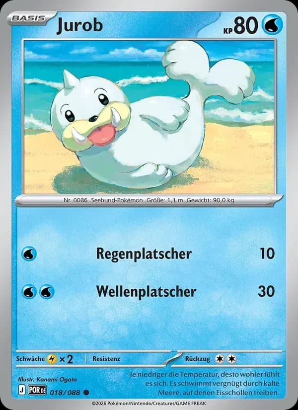 Jurob — Optimale Ordnung 18 German Pokémon card