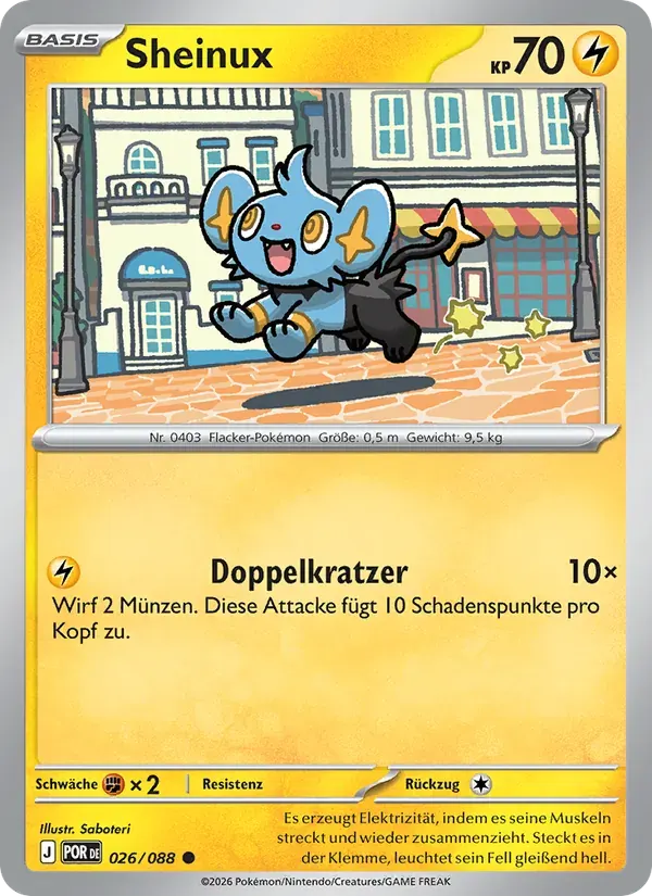 Sheinux — Optimale Ordnung 26 German Pokémon card