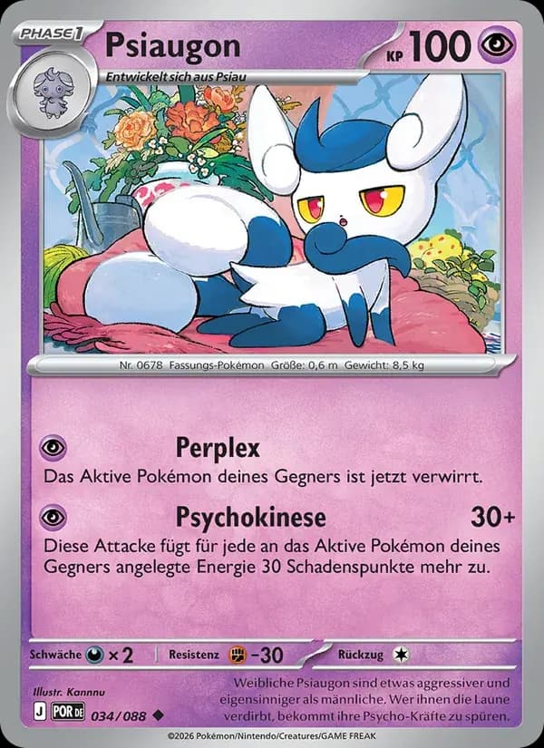 Psiaugon — Optimale Ordnung 34 German Pokémon card
