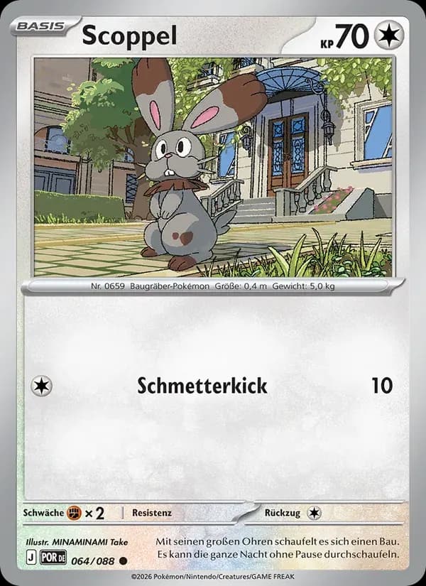 Scoppel — Optimale Ordnung 64 German Pokémon card