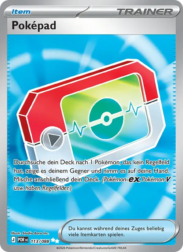 Poképad — Optimale Ordnung 113 German Pokémon card