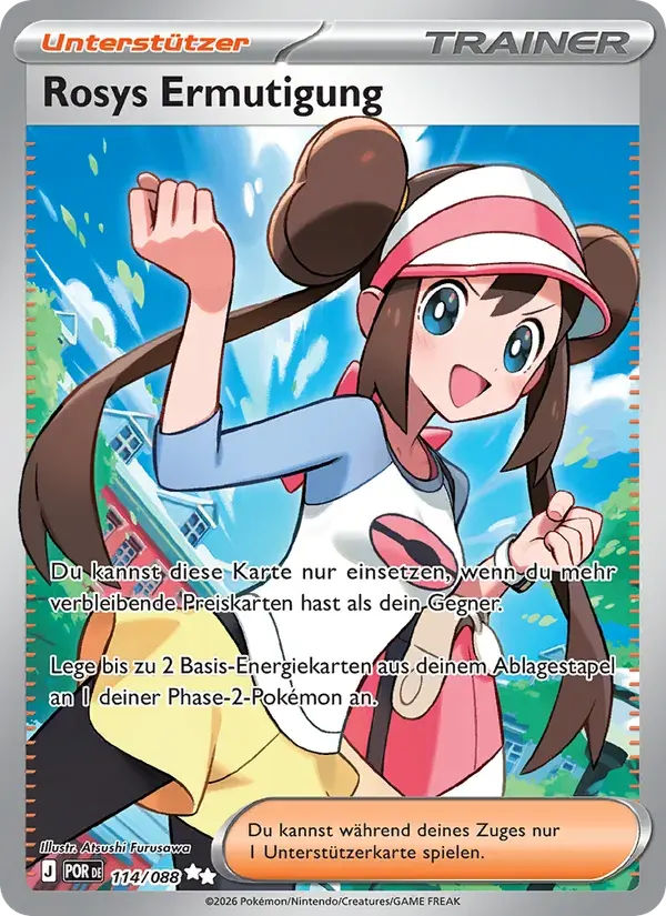 Rosys Ermutigung — Optimale Ordnung 114 German Pokémon card