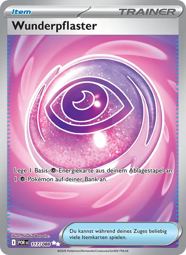 Wunderpflaster — Optimale Ordnung 117 German Pokémon card