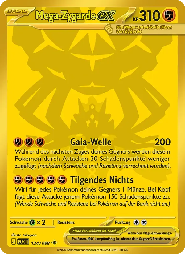 Mega-Zygarde-ex — Optimale Ordnung 124 German Pokémon card