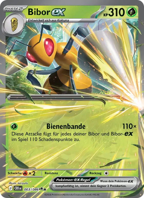 Bibor-ex — Wachsendes Chaos 3 German Pokémon card