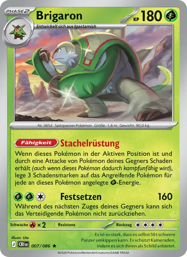 Brigaron — Wachsendes Chaos 7 German Pokémon card