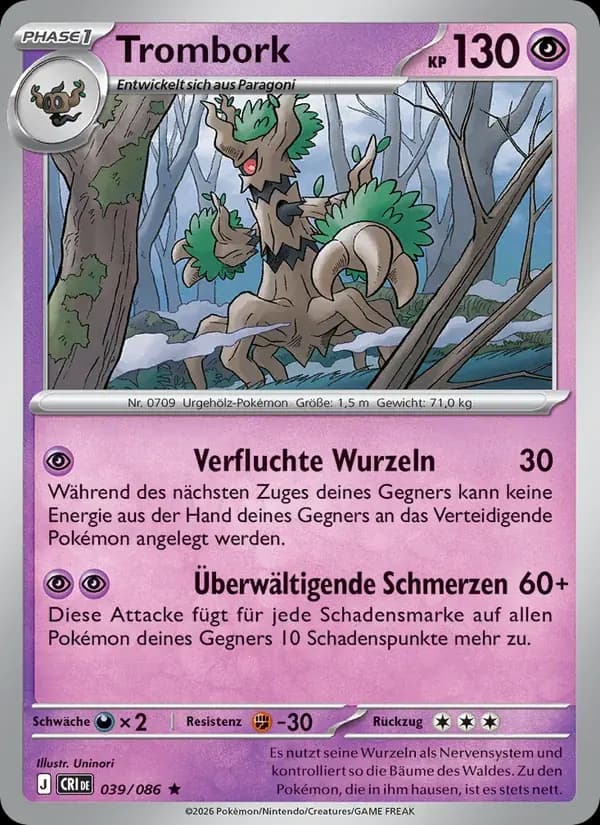 Trombork — Wachsendes Chaos 39 German Pokémon card