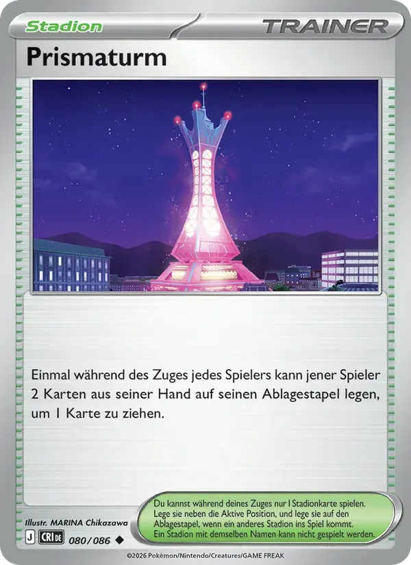Prismaturm — Wachsendes Chaos 80 German Pokémon card