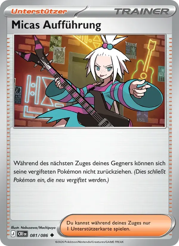 Micas Aufführung — Wachsendes Chaos 81 German Pokémon card