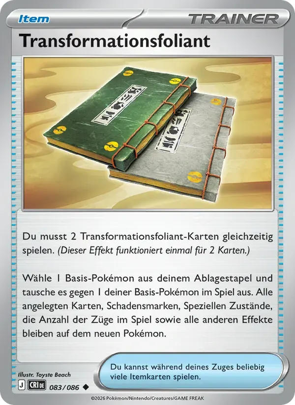 Transformationsfoliant — Wachsendes Chaos 83 German Pokémon card