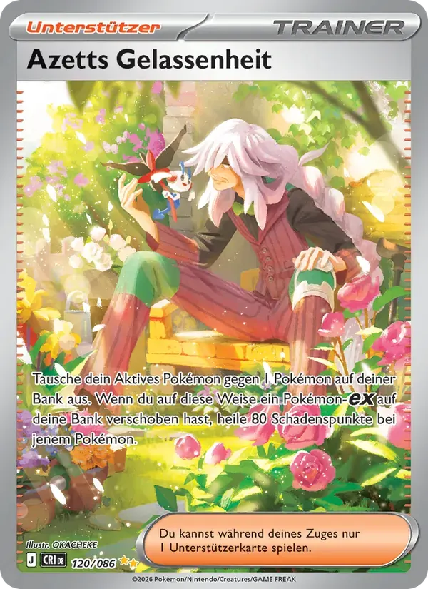 Azetts Gelassenheit — Wachsendes Chaos 120 German Pokémon card