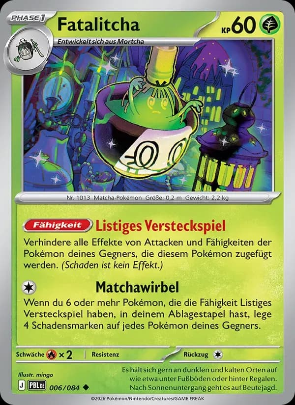 Fatalitcha — Dunkelnacht 6 German Pokémon card