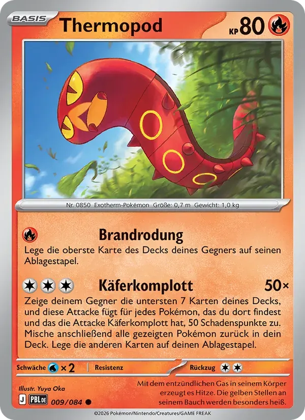 Thermopod — Dunkelnacht 9 German Pokémon card