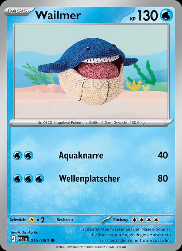Wailmer — Dunkelnacht 15 German Pokémon card