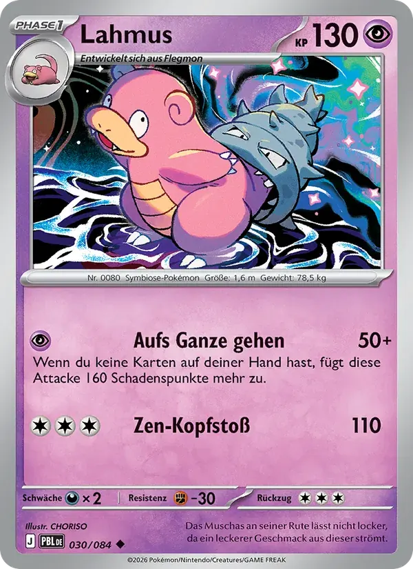 Lahmus — Dunkelnacht 30 German Pokémon card
